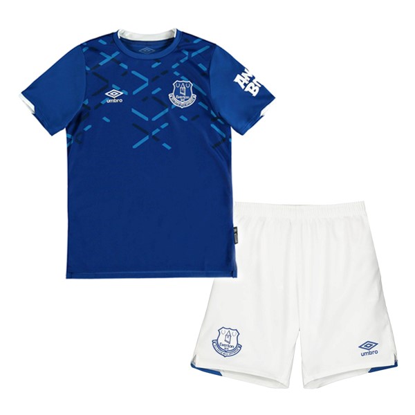 Camiseta Everton Primera Niños 2019-2020 Azul Blanco